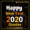 Happy New year 2020 Quotes - Short Status In Hindi