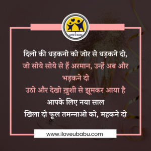 हैप्पी न्यू ईयर शायरी स्टेटस