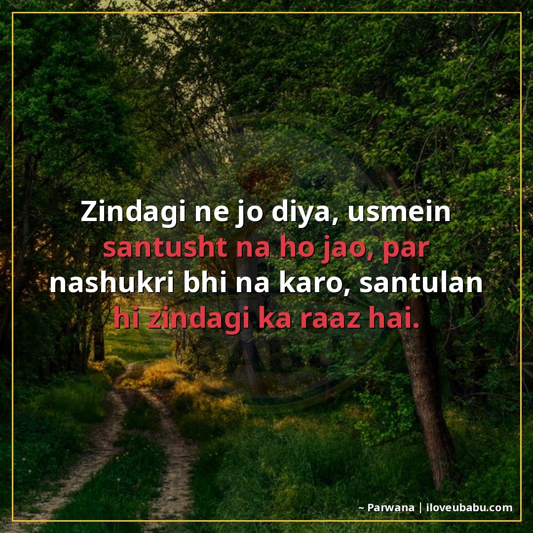 25+ Best Life Quotes In Hindi: Shayari On Life's Journey, Struggles & Wisdom 21 ज़िंदगी ने जो दिया, उसमें संतुष्ट न हो जाओ, पर नाशुक़्री भी