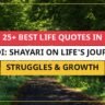 25+ Best Life Quotes in Hindi: Shayari on Life's Journey, Struggles & Growth