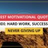 25+ Best Motivational Quotes In Hindi: Hard Work, Success और Never Giving Up