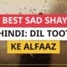 25+ Best Sad Shayari In Hindi: Dil Tootne Ke Alfaaz