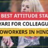 25+ Best Attitude Status Shayari For Colleagues & Coworkers In Hindi