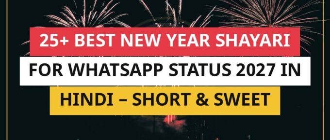 25+ Best New Year Shayari For WhatsApp Status 2027 In Hindi β Short & Sweet