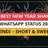 25+ Best New Year Shayari For WhatsApp Status 2027 In Hindi – Short & Sweet