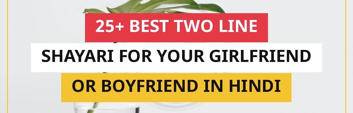 25+ Best Two Line Shayari For Your Girlfriend or Boyfriend In Hindi