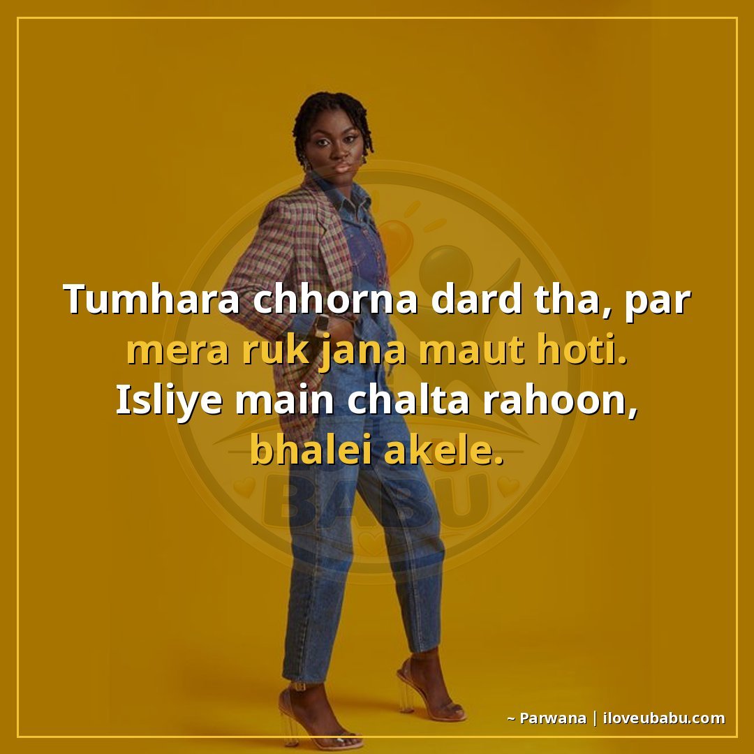 25+ Best Attitude Status Shayari For Someone Far Away That You Miss In Hindi 20 तुम्हारा छोड़ना दर्द था, पर मेरा रुक जाना मौत होती।
इसलिए मै