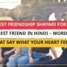 25+ Best Friendship Shayari For Your Best Friend In Hindi – Words That Say What Your Heart Feels
