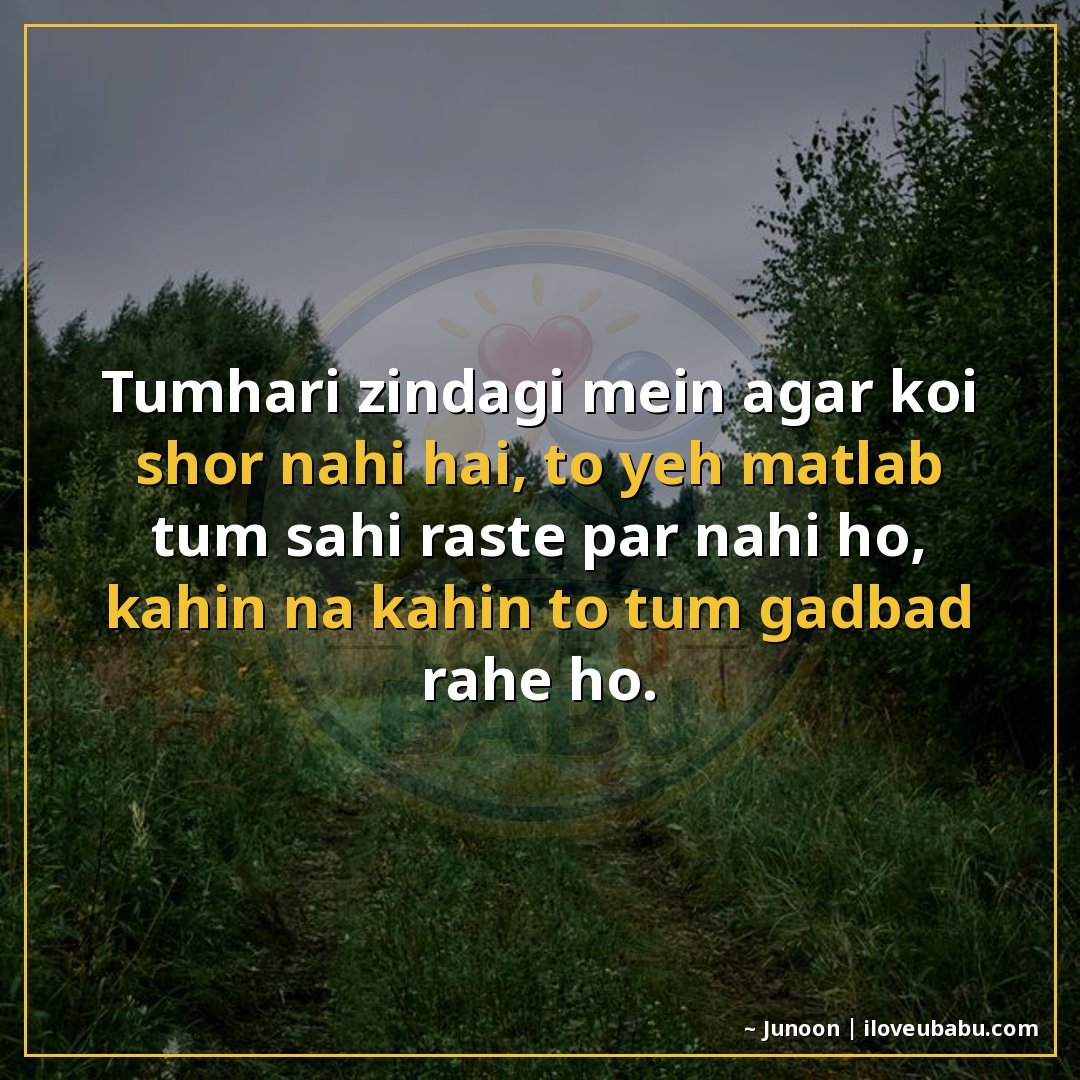 25+ Hilarious Life Quotes In Hindi That'll Make You Laugh At Your Own Mess 22 तुम्हारी ज़िंदगी में अगर कोई शोर नहीं है, तो यह मतलब तुम सही